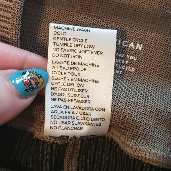 Good American Seamless Chunky Rib Legging Camel Women's Small Medium - Picture 8 of 11